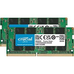 Crucial 16GB (2x8GB) DDR4 3200MHz CL22 1.2V SODIMM Notebook Ram CT2K8G4SFRA32A