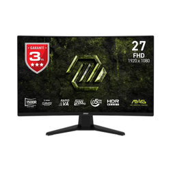 MSI MAG 274CF E20 27 1920x1080 FHD 200Hz 0.5ms Curve 1500R HDMI DP RJ45 HDR Ready AMD FreeSync Premium Rapid VA Gaming Monit�r