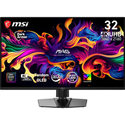 MSI MAG 321UP QD-OLED X24 31.5 3840x2160 UHD 240Hz 0.03 ms HDMI DP Type-C Vesa Display HDR True Black 500 AMD FreeSync Premium Pro QD-OLED Gaming Monit�r