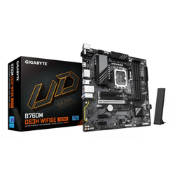 Gigabyte B760M DS3H Wi-Fi 6E GEN 5 DDR5 5600 MHz 2xM.2 2.5G LAN Micro-ATX Soket 1700