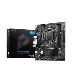 MSI H510M-A PRO DDR4 3200MHz PCI-E Gen 4 M.2 USB 3.2 1x1G LAN mATX Soket 1200
