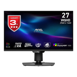 MSI MAG 274QPF X30MV 27 2560x1440 WQHD 300Hz 0.5ms HDMI DP Vesa Display HDR 1000 Adaptive Sync Rapid VA Gaming Monit�r