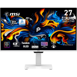 MSI PRO MAX 271UPXW12G 27 3840x2160 4K UHD 120Hz 0.03 ms HDMI DP Type-C RJ45 Vesa Display HDR True Black 400 AMD FreeSync Premium Pro QD-OLED Monit�r