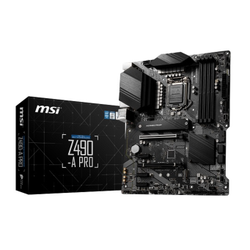 MSI Z490-A PRO DDR4 4800MHz (OC) PCI-E Gen 4 M.2 USB 3.2 1x2.5G LAN ATX Soket 1200