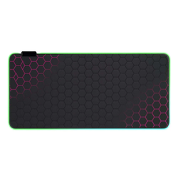 OneZero ZR1002 80x30cm RGB K�rm�z� Petek Desenli ouse Pad