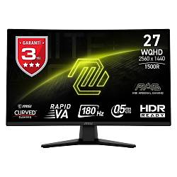 MSI MAG 274CQF 27 2560x1440 180Hz 0.5ms HDMI DP Adaptive Sync Curved 1500R Gaming Monit�r