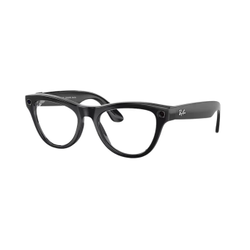 Ray-Ban Meta Skyler Ak�ll� G�zl�k Parlak Siyah �er�eve G�k Mavisi �effaf I���a G�re Koyula�an Cam Rengi