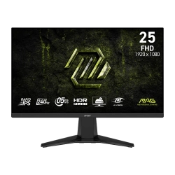 MSI MAG 255F X24 24.5 1920x1080 FHD 240Hz 0.5ms HDMI DP HDR Ready Adaptive Sync Rapid IPS Gaming Monit�r