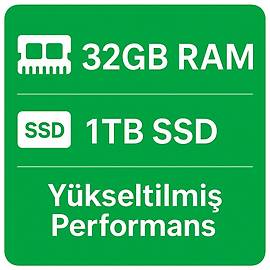 32GB Ram 1TB SSD Disk Ykseltme Paketi
