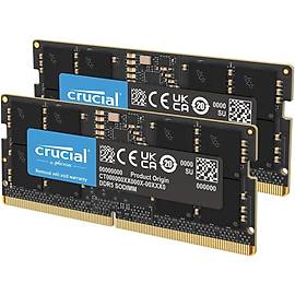 Crucial 64GB (2x32GB) DDR5 4800MHz SODIMM 1.1V CL40 Notebook Ram