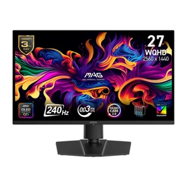 MSI MAG 273QP QD-OLED X24 27 2560x1440 WQHD 240Hz 0.03 ms HDMI DP True Black 400 Adaptive Sync Gaming Monit�r