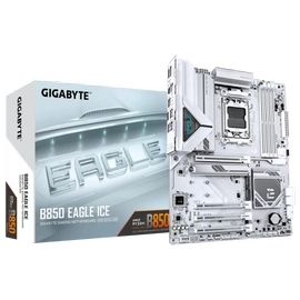 Gigabyte B850 Eagle ICE DDR5 8200 MHz (OC) 3xM.2 DP HDMI 2.5G LAN ATX Soket AM5