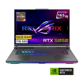 ASUS ROG Strix G16 G614PH-RV036 Ryzen 9 8940HX 16GB 1TB SSD 8GB RTX5050 115W 16 WUXGA 165Hz FreeDOS