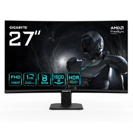 Gigabyte GS27FC2 27 1920x1080 FHD 240Hz 1ms Curve 1500R HDMI DP HDR10 Adaptive Sync VA Gaming Monit�r