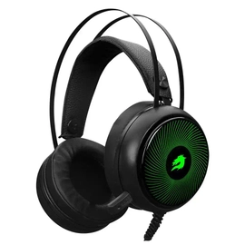 GameBooster Rebel H12 7 Renk RGB Ksa Mikrofonlu Siyah Oyuncu Kulakl
