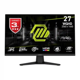 MSI MAG 274QF X24 27 2560x1440 WQHD 240Hz 0.5ms HDMI DP FreeSync Premium Rapid IPS Gaming Monit�r