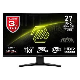 MSI MAG 274CXF 27 1920x1080 280Hz 0.5ms HDMI DP FreeSync 1500R Curved Gaming Monit�r
