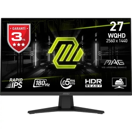 MSI MAG 274QF 27 2560x1440 WQHD 180Hz 0.5ms HDMI DP Adaptive Sync IPS Gaming Monitr