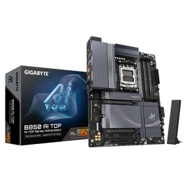 Gigabyte B850 AI TOP DDR5 8600MHz (OC) 3xM.2 Type-C HDMI 10GbE LAN Wi-Fi 7 ATX Soket AM5