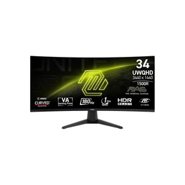 MSI MAG 346CQ 34 3440x1440 UWQHD 180Hz 1ms Curve 1500R VA HDMI DP FreeSync Premium Gaming Monit�r