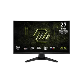 MSI MAG 275CF X24 27 1920x1080 FHD 240Hz 0.5ms Curve 1500R Rapid VA HDMI DP Adaptive Sync Gaming Monit�r