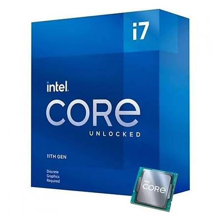 Intel Core i7 11700KF Soket 1200 3.6GHz 16MB Cache İşlemci Fansız Kutulu