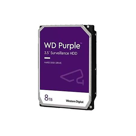 WD Purple 3.5 8TB 5400Rpm 128Mb Sata 3 7/24 Gvenlik Diski WD84PURZ