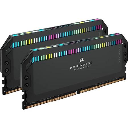 Corsair Dominator Platinum RGB 32GB DDR5 5600 MHz CL36 Soðutuculu Dual Kit Siyah Ram CMT32GX5M2B5600C36