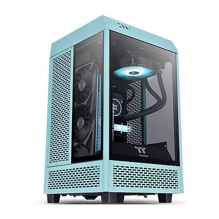Thermaltake The Tower 100 Mini Tower Turkuaz Kasa PSU Yok