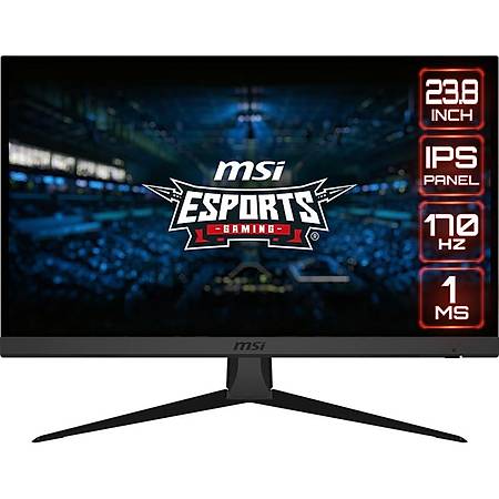 MSI G2422 FLAT 23.8 1920x1080 170Hz 1ms FreeSync Premium HDMI DP IPS Gaming Monitr