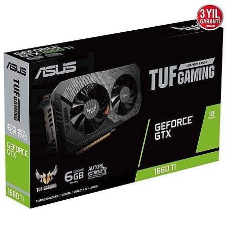 ASUS TUF Gaming GeForce GTX 1660 Ti OC Edition 6GB 192Bit GDDR6