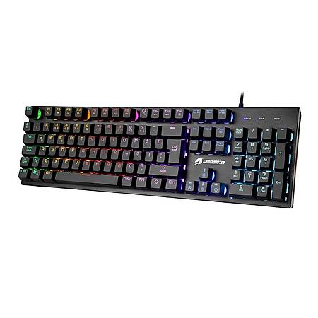 GameBooster G76K Attack Rainbow Aydnlatmal Semi-Mechanical Gaming Klavye