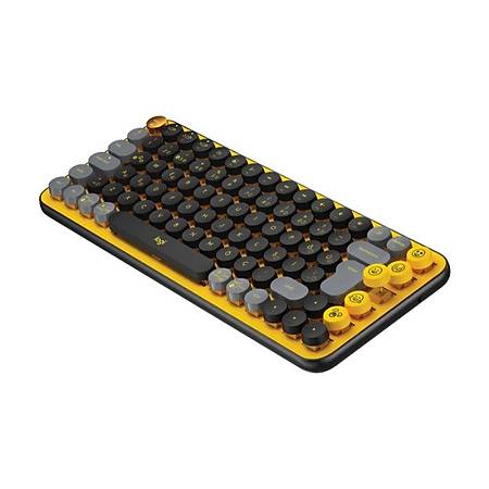 Logitech Pop Keys Kablosuz Mekanik Emoji Klavye Sar Siyah 920-010818