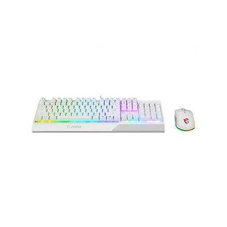 MSI Vigor GK30 Combo Kablolu Gaming Klavye Mouse Beyaz