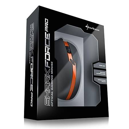 Sharkoon Shark Force Pro Turuncu Led Aydnlatmal Gaming Mouse