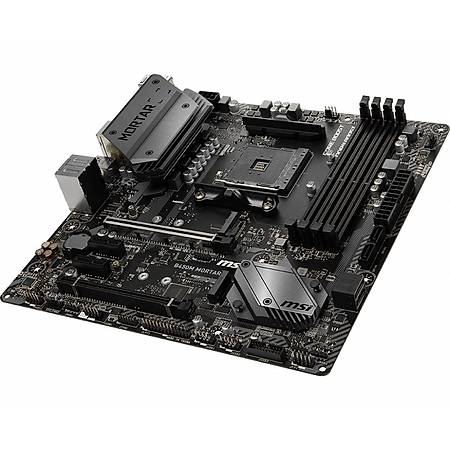 MSI B450M MORTAR MAX DDR4 4133MHz (OC) DVI HDMI DP M.2 USB3.1 mATX AM4