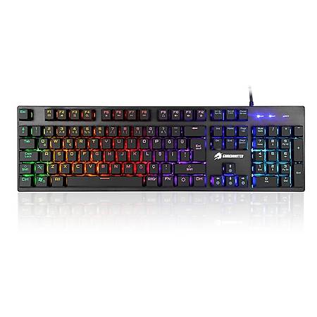 GameBooster G76K Attack Rainbow Aydnlatmal Semi-Mechanical Gaming Klavye