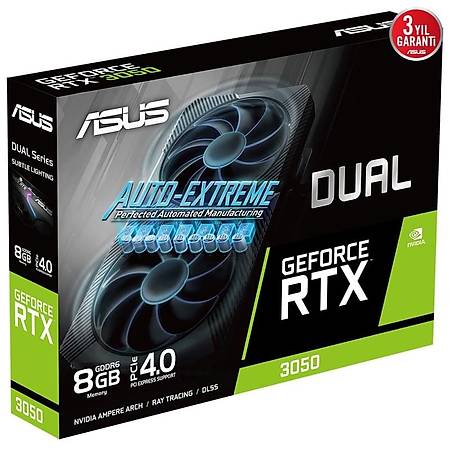 ASUS Dual GeForce RTX 3050 8GB 128Bit GDDR6