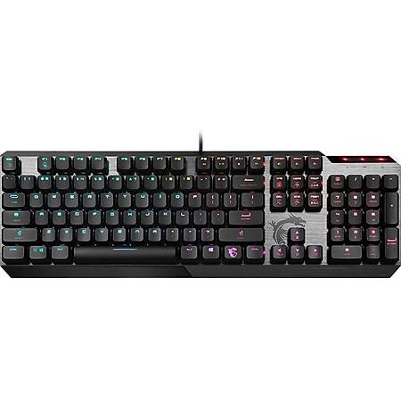 MSI Vigor GK50 Rainbow Kailh Low Profile Trke RGB Mekanik Oyuncu Klavyesi
