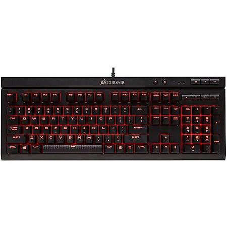 Corsair K68 Kýrmýzý LED Cherry MX Red Switch Mekanik Kablolu Gaming Klavye