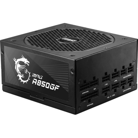 MSI MPG A850GF 850W 80+ Gold Full Modler 140mm Fanl Power Supply