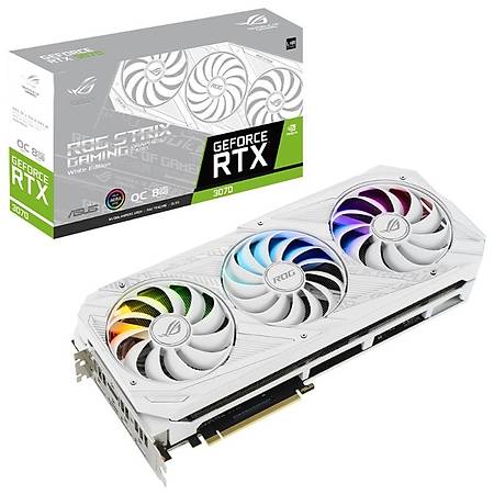 ASUS ROG STRIX GeForce RTX 3070 WHITE V2 OC Edition 8GB 256Bit GDDR6