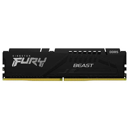 Kingston Fury Beast 32GB (2x16GB) DDR5 6000MHz CL40 Soðutuculu Dual Kit Siyah Ram KF560C40BBK2-32