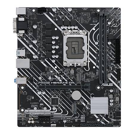 ASUS PRIME H610M-E D4 DDR4 3200MHz VGA HDMI DP M.2 USB3.2 mATX Soket 1700