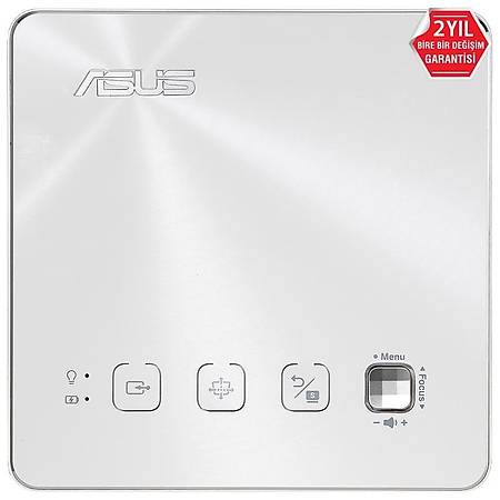 Asus ZenBeam S2 500Ans 1280x720 HD Hdmý USB-C Wi-Fi 3D Taþýnabilir Led Beyaz Projeksiyon Cihazý