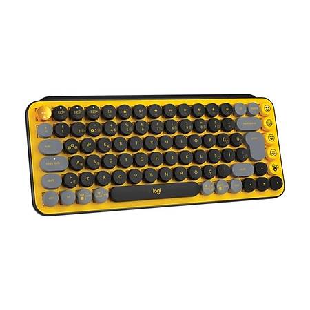 Logitech Pop Keys Kablosuz Mekanik Emoji Klavye Sar Siyah 920-010818