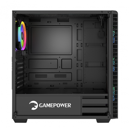 GamePower Horizon Mesh Panel RGB Gaming ATX Siyah Kasa PSU Yok