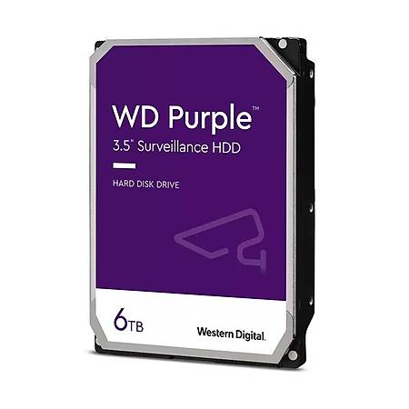 WD Purple 3.5 6TB 5400Rpm 64Mb Sata 3 7/24 Güvenlik Diski WD63PURZ