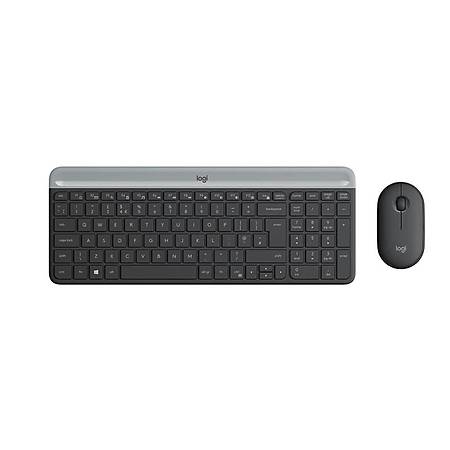 Logitech MK470 nce Kablosuz Klavye Mouse Set Siyah 920-009435