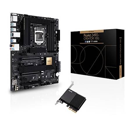 ASUS PROART Z490 CREATOR 10G DDR4 4600MHz (OC) HDMI DP TYPE-C M.2 USB 3.2 ATX 1200p